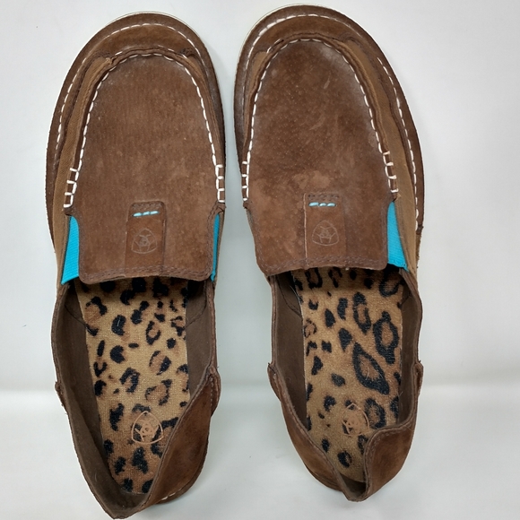 Ariat Leather Slip On Comfort Loafers Women's Size 10 - Picture 7 of 10